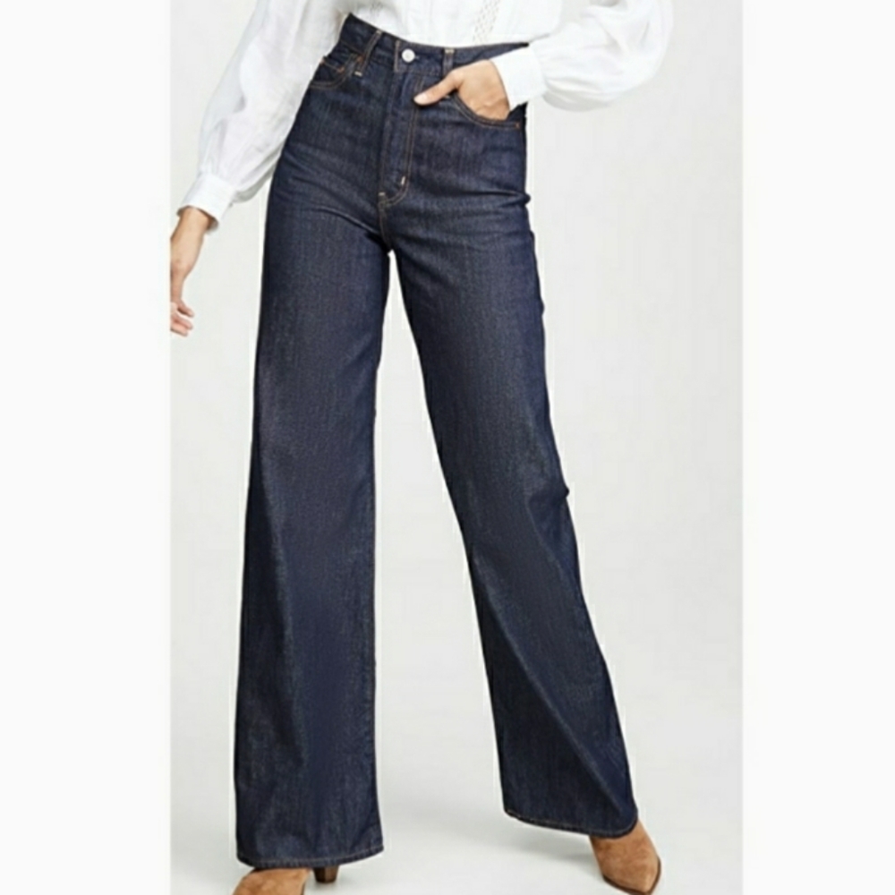 New LEVI'S Ribcage Wide Leg Jeans